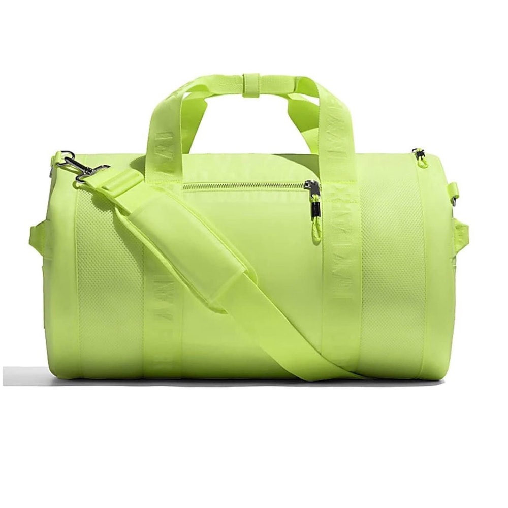 ivy park neon yellow green duffel bag NWT